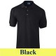 Gildan 3800 Ultra Cotton  galléros póló, black XS méretben \3800-36\